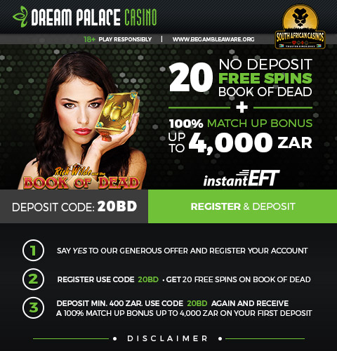 100% up to 4,000 + 20 No Deposit Free Spins