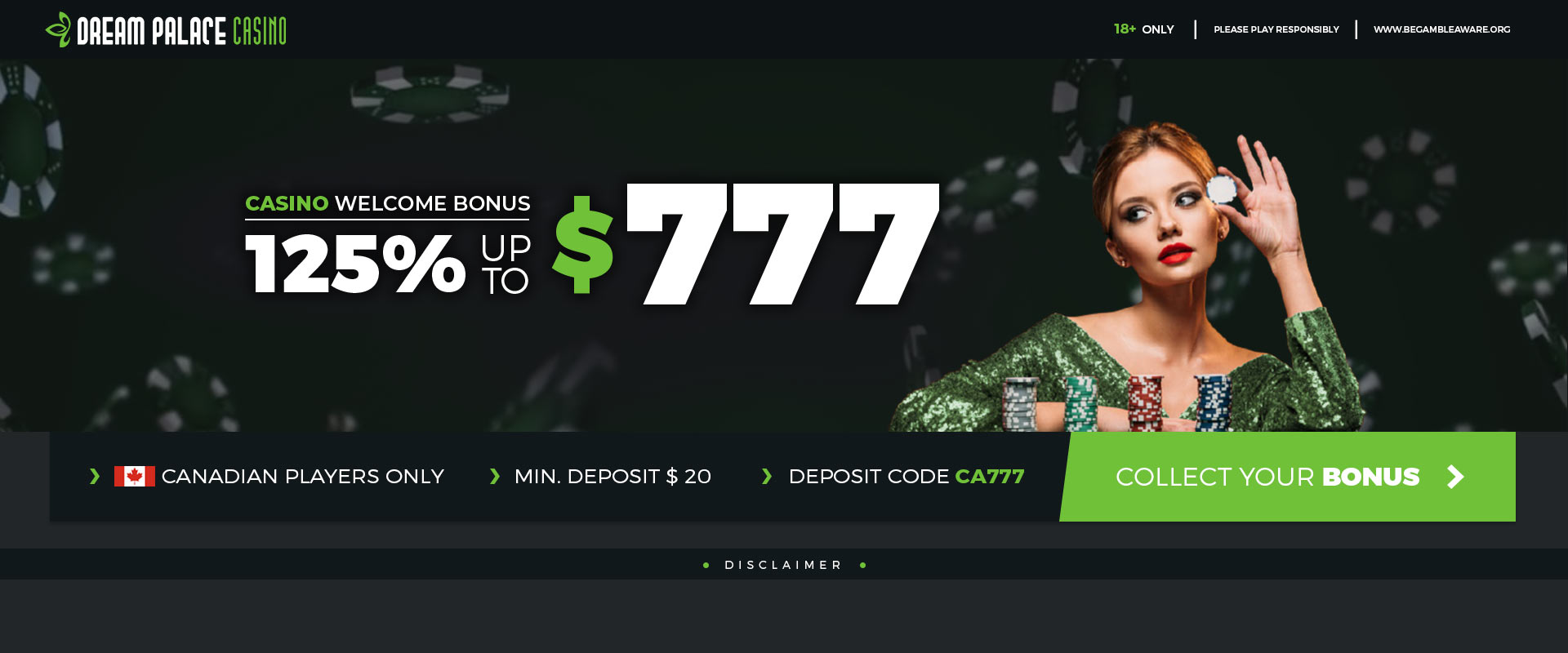 Promotion | Casino | CA | 125% up to 777