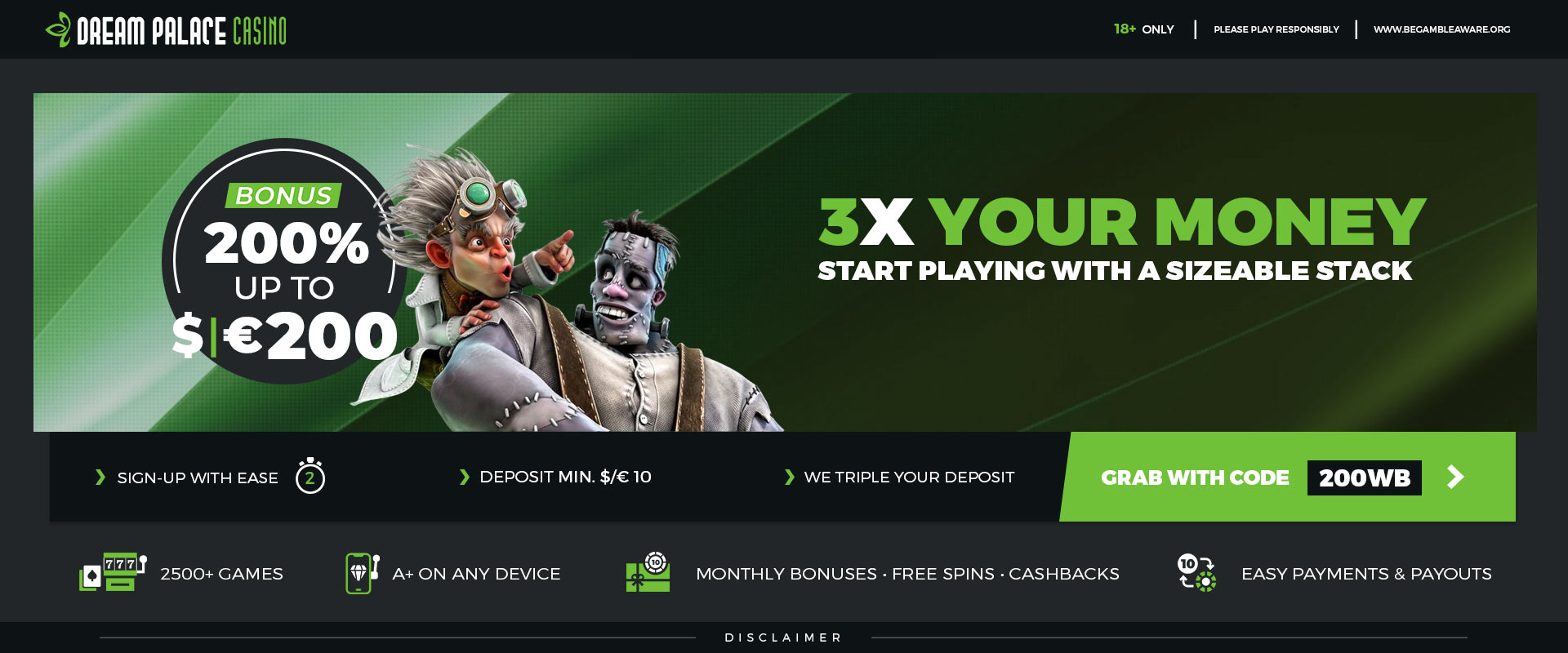 Promotion | Casino | 200% up to 200 BONUS