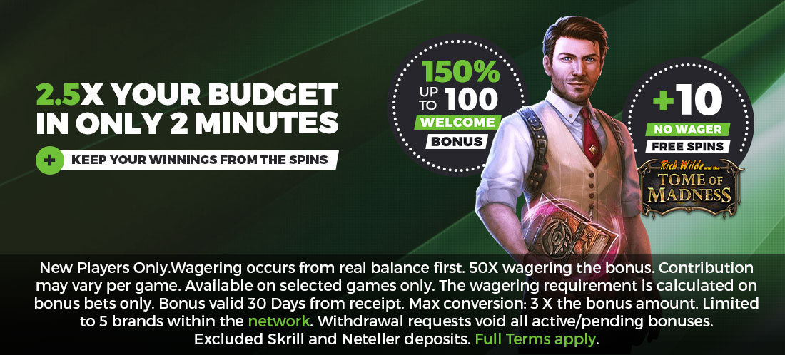 Dream Palace | 150% Welcome Bonus + 10 No Wager Free Spins